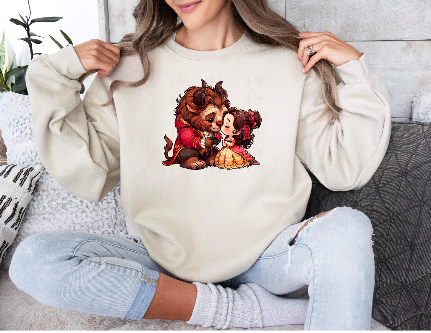 B&TB Love Crewneck Sweater