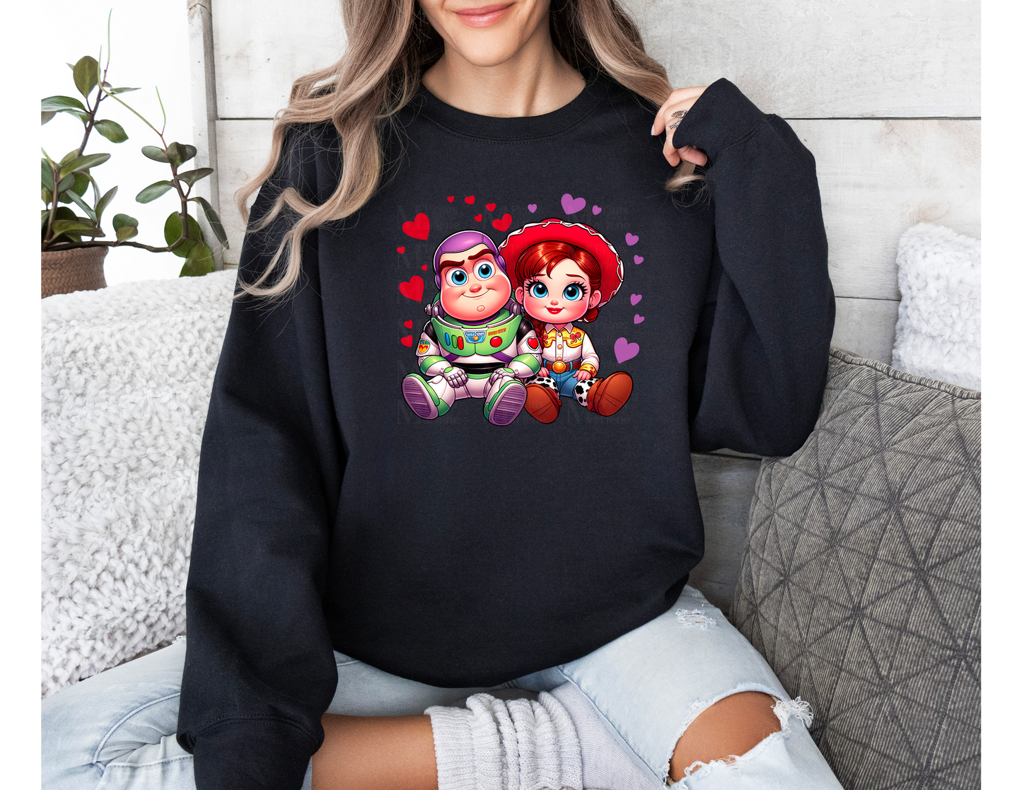 Buzz & Jess Love Crewneck Sweater