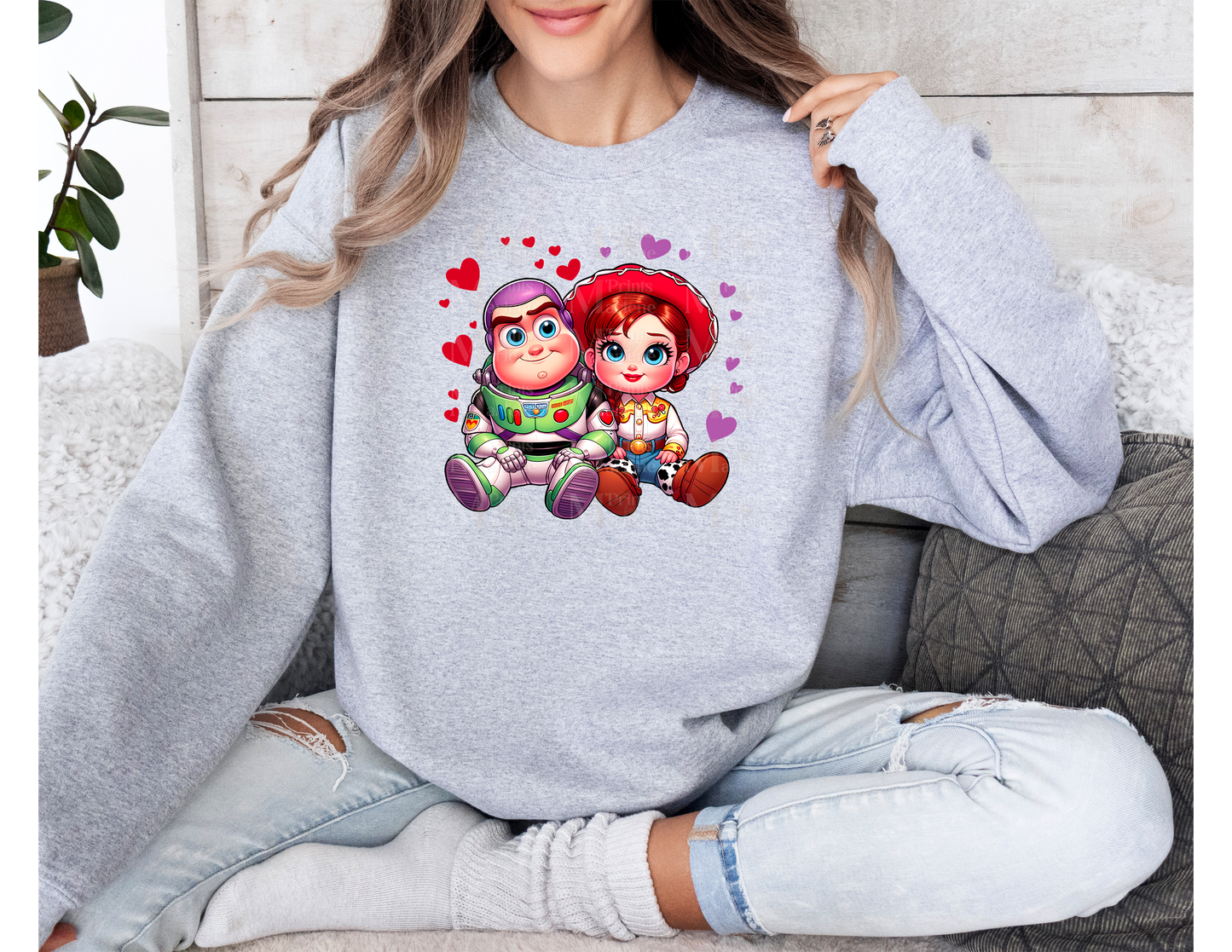 Buzz & Jess Love Crewneck Sweater