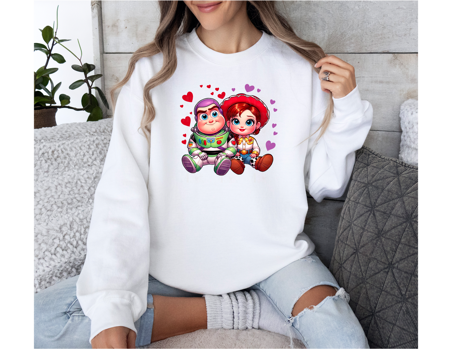 Buzz & Jess Love Crewneck Sweater